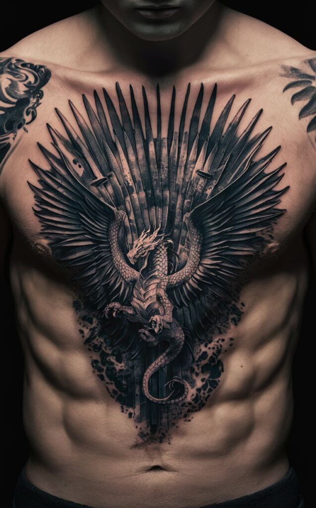 game of thrones tattoo dragon