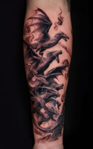 game of thrones tattoo dragon