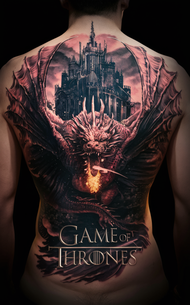 game of thrones tattoo dragon