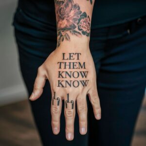 “Let Them Know” Tattoos 1