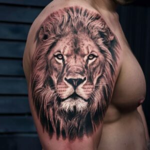 Lion Shoulder Tattoos 1