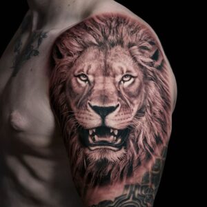 Lion Shoulder Tattoos 10