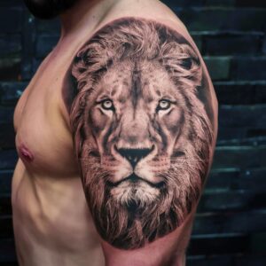 Lion Shoulder Tattoos 2