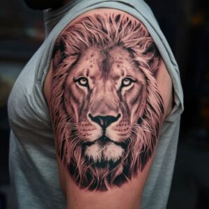 Lion Shoulder Tattoos 3