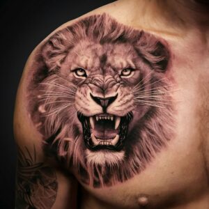 Lion Shoulder Tattoos 4