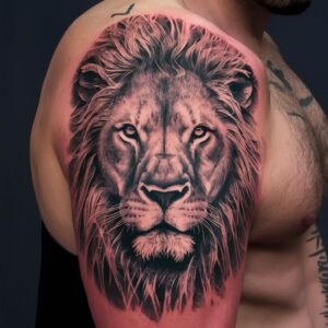 Lion Shoulder Tattoos 5