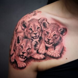 Lion Shoulder Tattoos 6