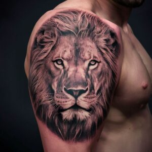 Lion Shoulder Tattoos 7