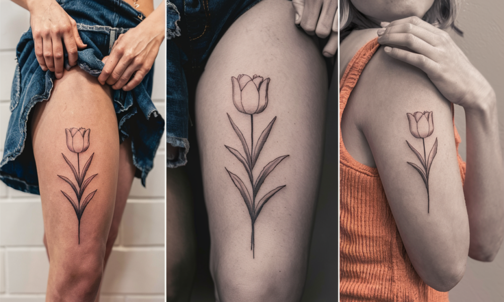 Tulip Tattoos for female