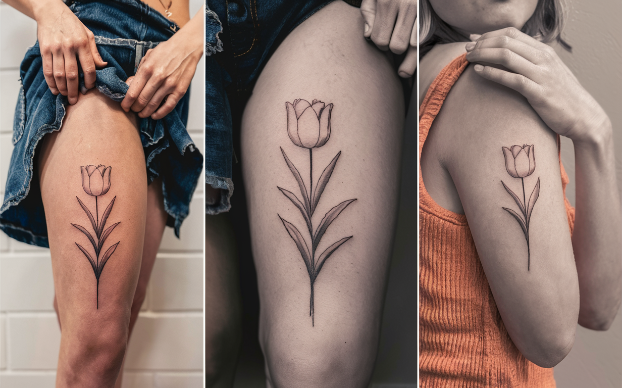 Tulip Tattoos for female