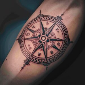 Viking Compass Tattoos 2