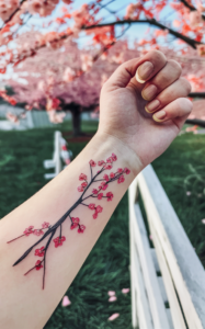 cherry blossom tree tattoo 1