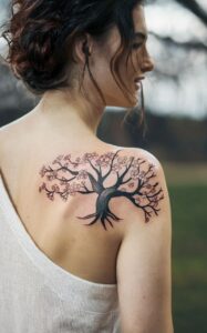 cherry blossom tree tattoo 10