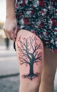 cherry blossom tree tattoo 12