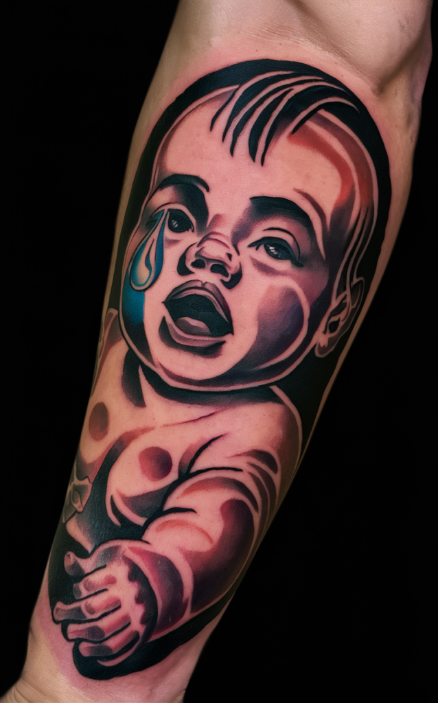 crybaby tattoo lil peep