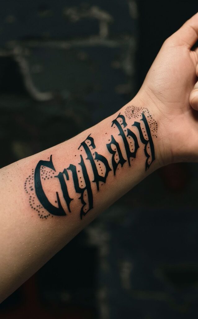 Crybaby tattoos designs