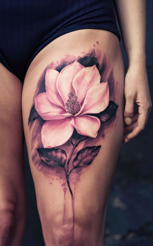 Magnolia flower tattoo designs