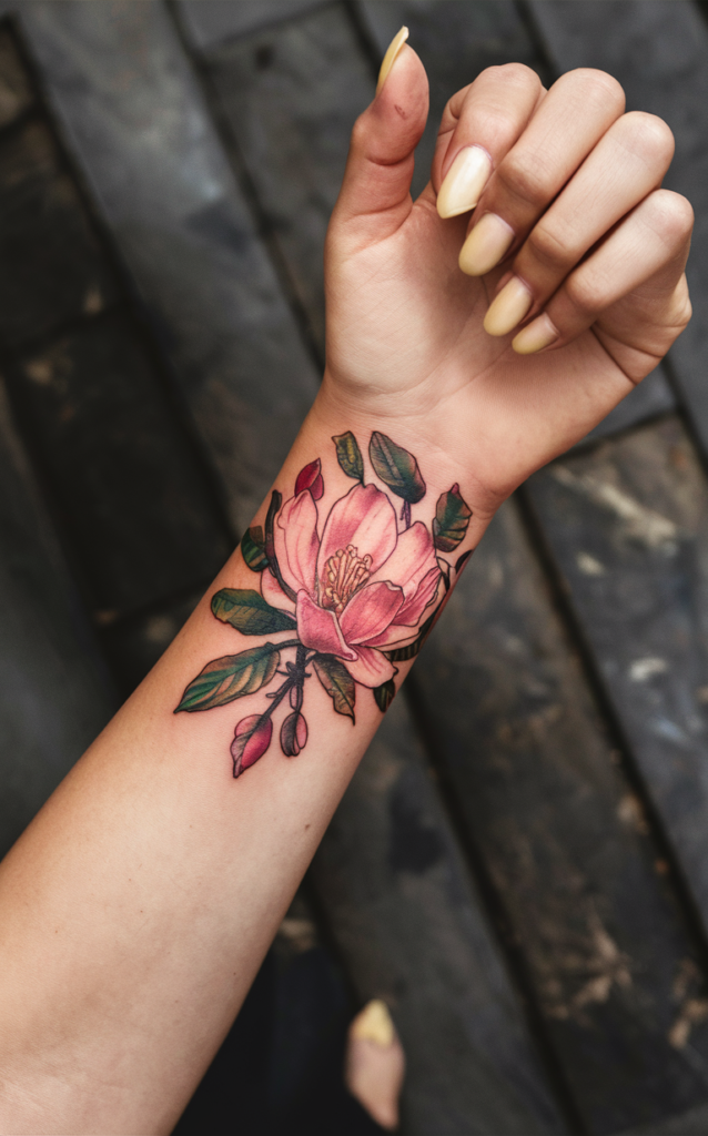 Magnolia flower tattoo designs