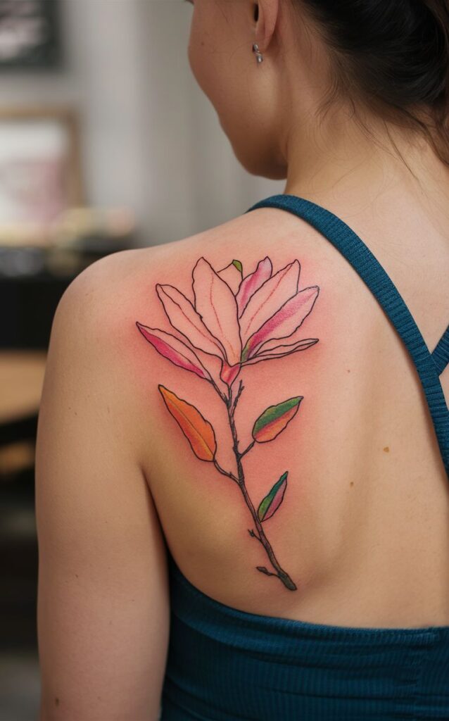 Magnolia flower tattoos small - Magnolia flower tattoos simple - Magnolia flower tattoos meaning - Magnolia flower tattoos for guys - Magnolia tattoo meaning - Magnolia tattoo ideas