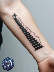 Stairway to heaven Tattoo Female - Stairway to heaven tattoos small - Stairway to heaven tattoo Ideas - Stairway to heaven tattoo Stencil - Stairway to Heaven tattoo Half Sleeve - Stairway to Heaven Tattoo Forearm