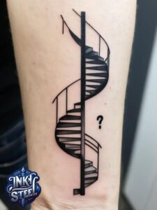 Stairway to heaven Tattoo Female - Stairway to heaven tattoos small - Stairway to heaven tattoo Ideas - Stairway to heaven tattoo Stencil - Stairway to Heaven tattoo Half Sleeve - Stairway to Heaven Tattoo Forearm