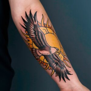 Eagle Forearm Tattoo 8