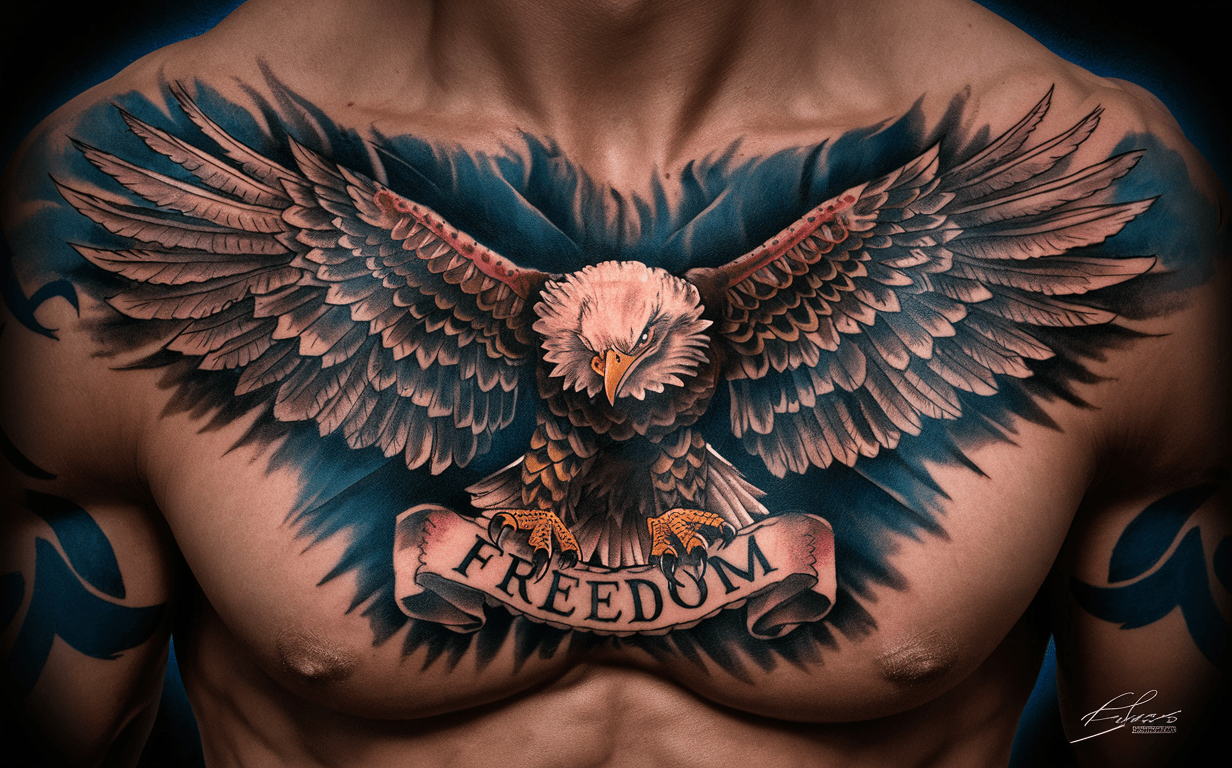 Eagle tattoo idea for men