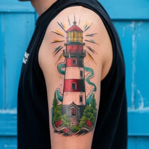 Lighthouse Tattoo 14