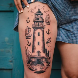 Lighthouse Tattoo 5