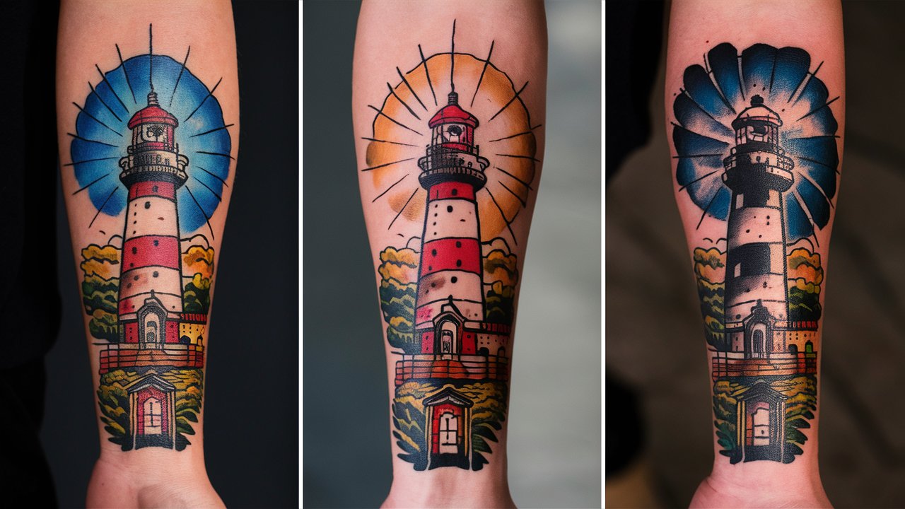 Lighthouse Tattoos Ideas for female