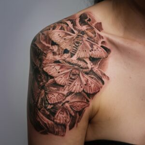 Moth Tattoos 13