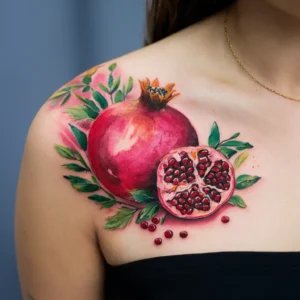 Pomegranate tattoo small - pomegranate tattoo meaning - pomegranate tattoo black and white - pomegranate tattoo persephone - Pomegranate tattoo ideas - pomegranate tattoo fine line