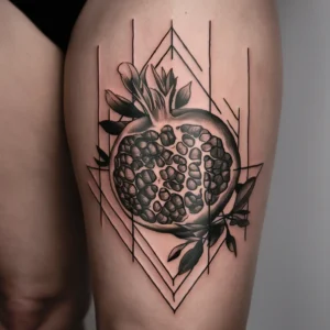 Pomegranate tattoo small - pomegranate tattoo meaning - pomegranate tattoo black and white - pomegranate tattoo persephone - Pomegranate tattoo ideas - pomegranate tattoo fine line