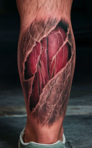 Ripped skin tattoo small - Ripped skin tattoo meaning - Ripped skin tattoo ideas - Ripped skin tattoo stencil - Realistic ripped skin tattoo - 3D ripped skin tattoo