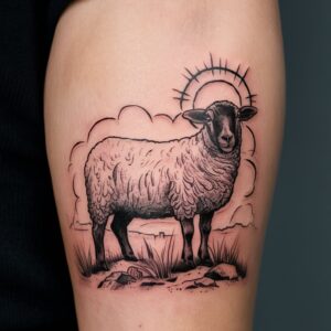 Sheep tattoos small - Sheep tattoos for men - sheep tattoos for females - Sheep tattoos for guys - sheep tattoo meaning - sheep tattoo ideas