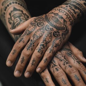 Traditional Hand Tattoos 10