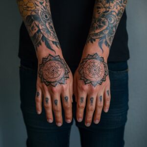 Traditional Hand Tattoos 13