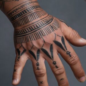 Traditional Hand Tattoos 14