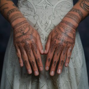 Traditional Hand Tattoos 3