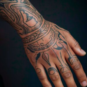 Traditional Hand Tattoos 4
