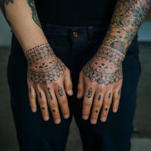 Traditional Hand Tattoos 5