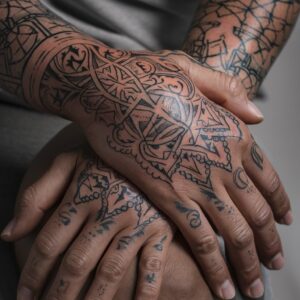 Traditional Hand Tattoos 8