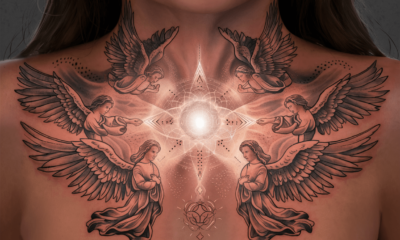 holy angel guardian angel tattoo Ideas
