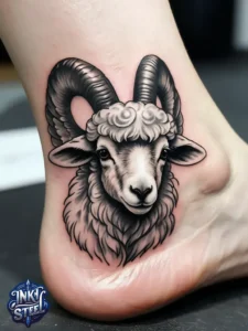 Sheep tattoos for females - Sheep tattoo men - Sheep tattoo Ideas - Cute sheep tattoo - Black sheep tattoo - Sheep tattoo small