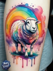 Sheep tattoos for females - Sheep tattoo men - Sheep tattoo Ideas - Cute sheep tattoo - Black sheep tattoo - Sheep tattoo small