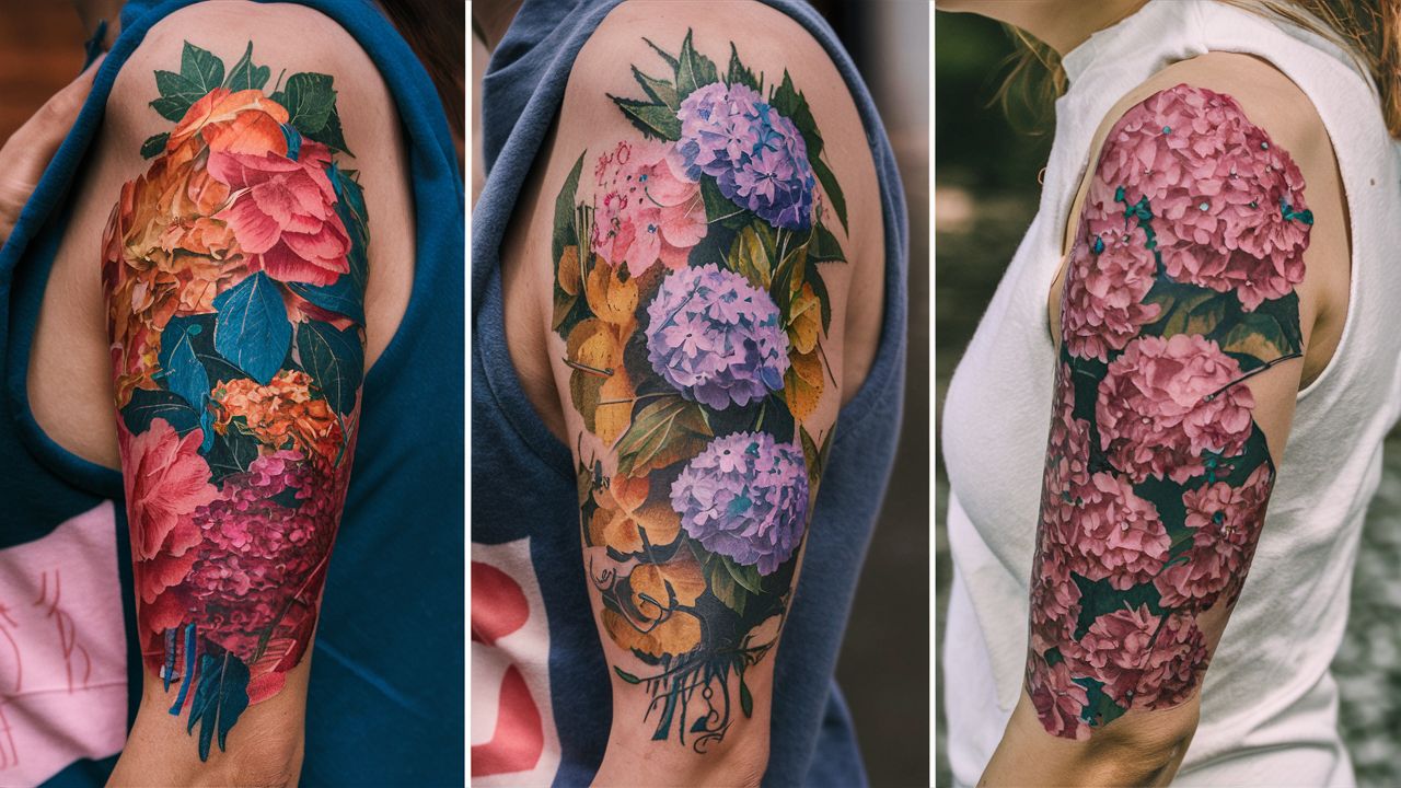 tattoos of hydrangeas cover