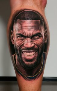 LeBron tattoos arm - LeBron tattoos back - LeBron James' tattoos high School - LeBron tattoos meaning - lebron james hand tattoo - LeBron tattoo lion