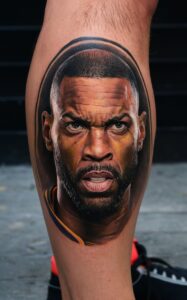 LeBron tattoos arm - LeBron tattoos back - LeBron James' tattoos high School - LeBron tattoos meaning - lebron james hand tattoo - LeBron tattoo lion