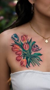 Tulip tattoo meaning - Tulip tattoos For females - Tulip tattoos small - Tulip tattoo Designs - Tulip tattoo black and white - Tulip tattoo male