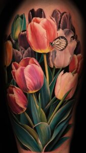 Tulip tattoo meaning - Tulip tattoos For females - Tulip tattoos small - Tulip tattoo Designs - Tulip tattoo black and white - Tulip tattoo male